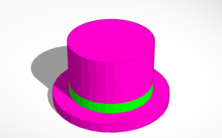 Roblox Green Banded Top Hat Tinkercad