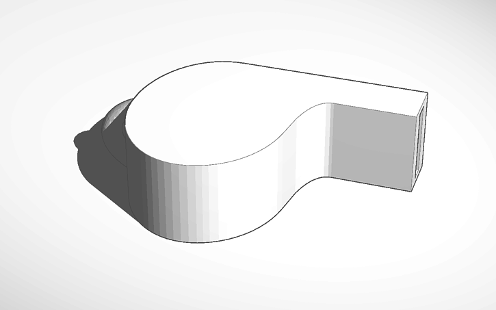 3D design Saf's Whistle | Tinkercad