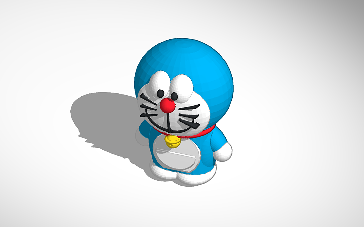 3D design Doraemon - Tinkercad
