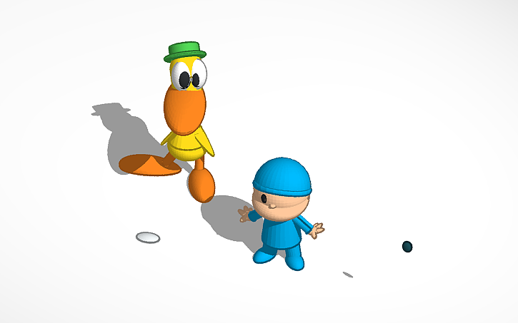 3D design pato pocoyo - Tinkercad