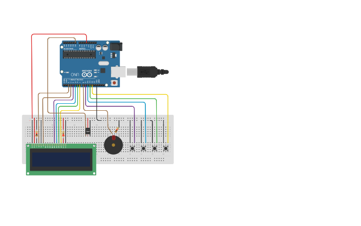 Circuit design Digital Clock - Tinkercad