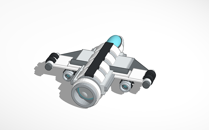 3D design space ship - Tinkercad