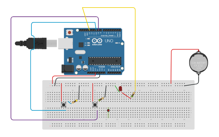 Circuit design Arduino_project 1 | Tinkercad