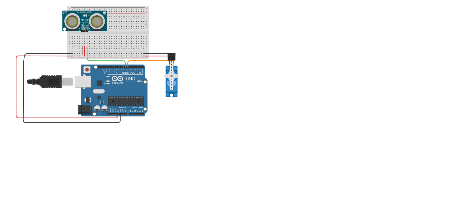 Circuit design Sensor Activity Tinkercad