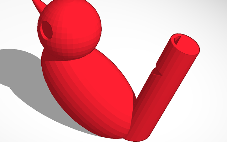 3D design Bird Whistle - Tinkercad