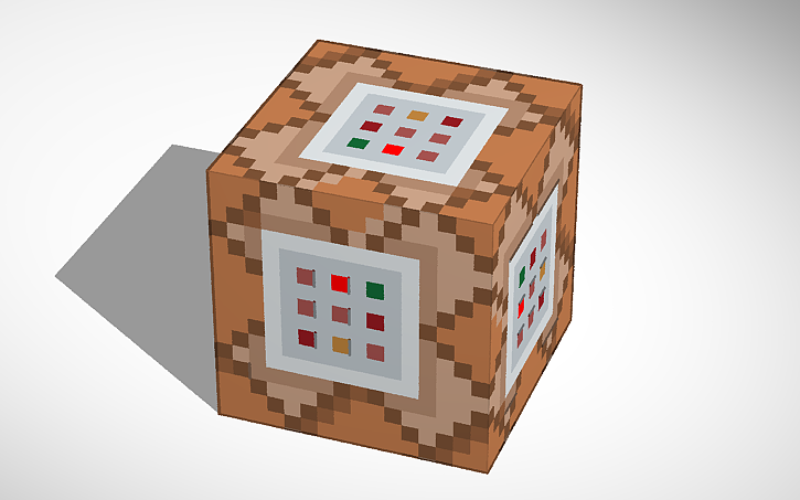 3D design Minecraft Command Block - Tinkercad