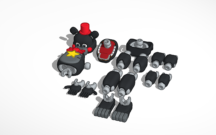 3D design lefty action figure - Tinkercad