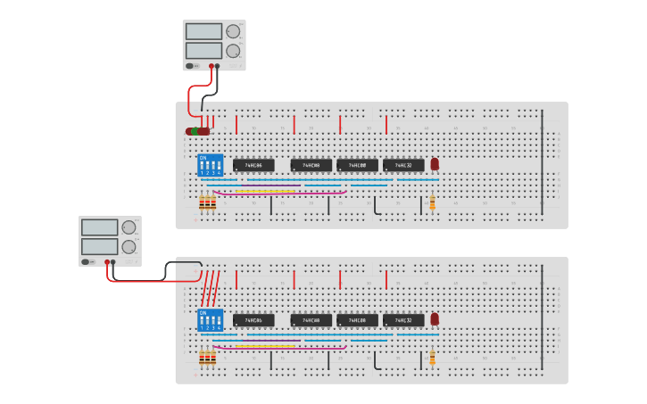 Circuit design PRACTICA 4 - ED | Tinkercad