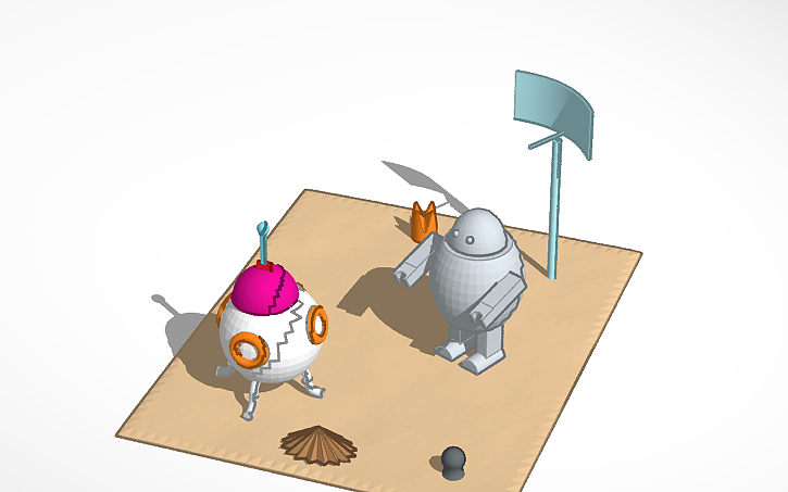3D design Робот ассистент | Tinkercad