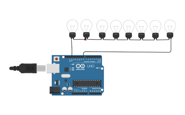 Circuit design bulbs | Tinkercad