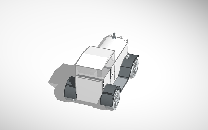 3D design Car with movable wheels - Tinkercad