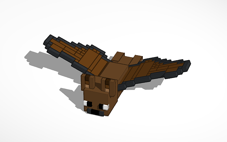 3D design minecraft bat | Tinkercad