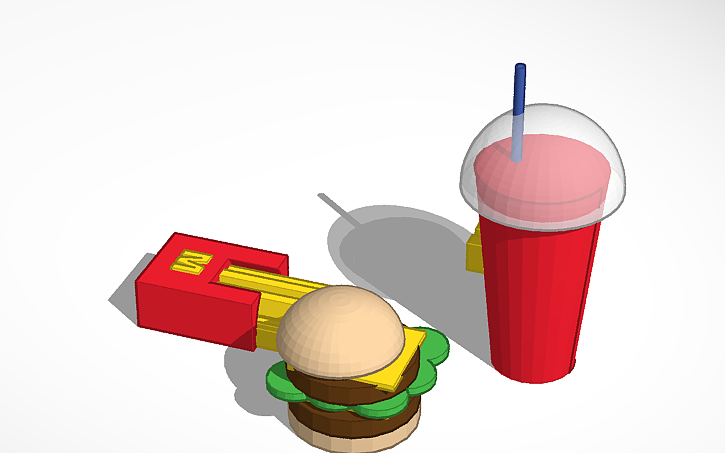 3D design burger king | Tinkercad