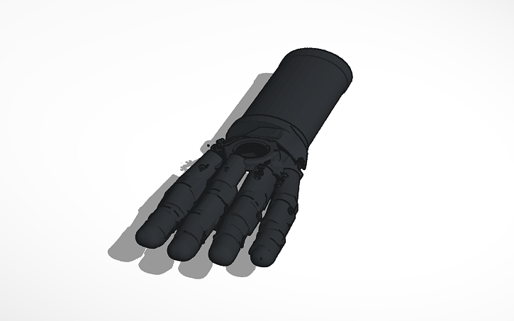 3D design Copy of Left Glove (Power glove) - Tinkercad