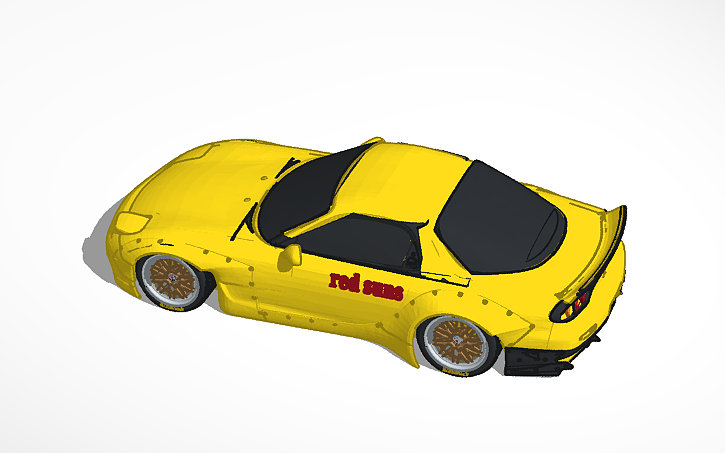 3D design Mazda RX7 Drift - Tinkercad