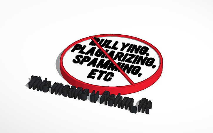 3d Design Stop Bullying Tinkercad