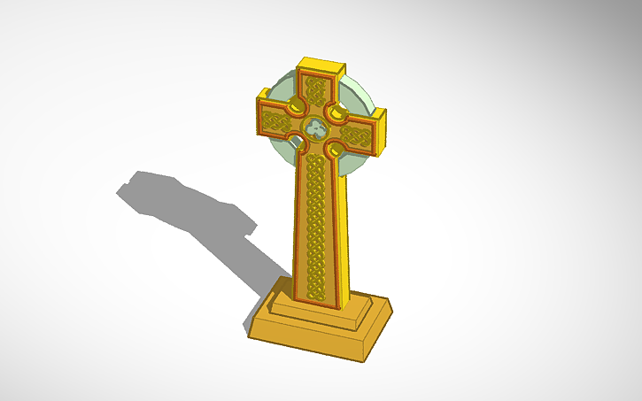 3D design CELTIC CROSS 03A - Tinkercad