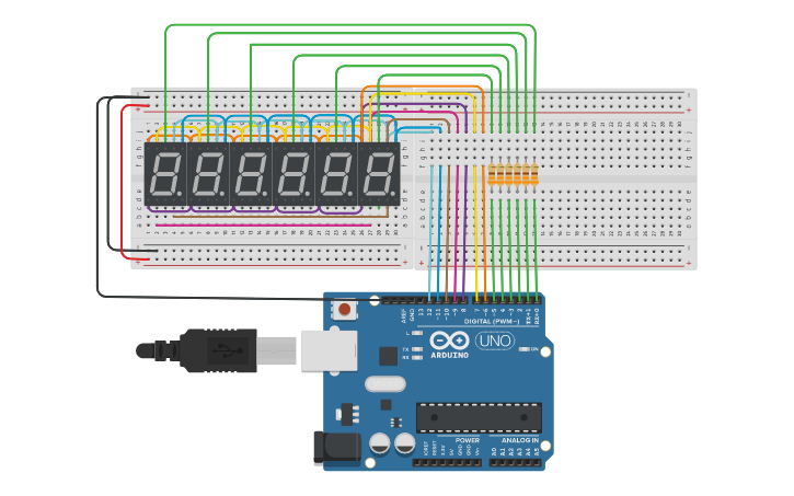 Circuit Design Proyecto Reloj - Tinkercad