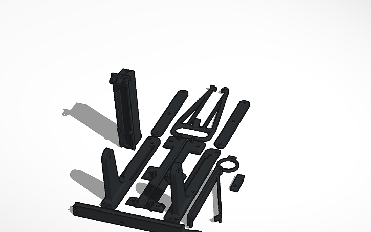 3D design (Printable) Wrist Mounted magazine fed Crossbow - Tinkercad