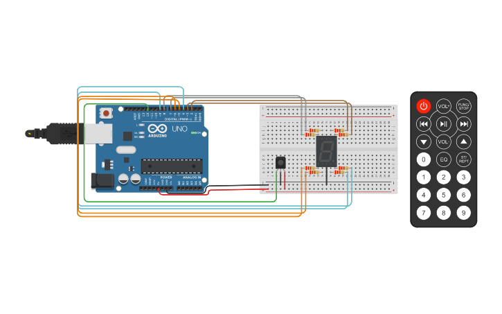 Circuit design Avaliação: Projeto Arduino - Tinkercad