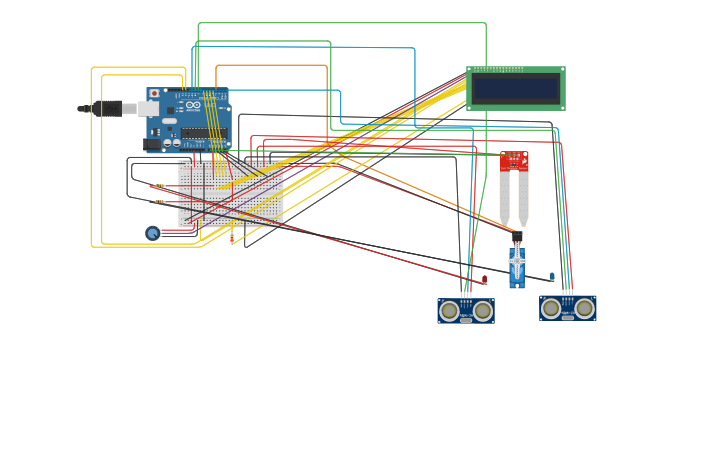 Circuit design WET WASTE DRY WASTE PREYASH - Tinkercad