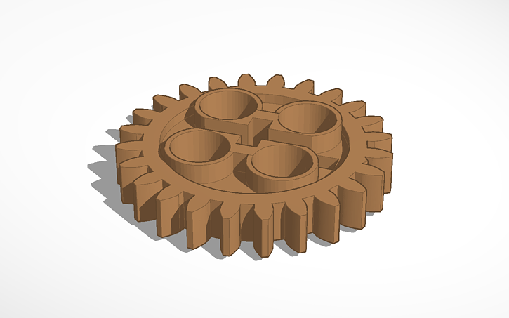 3D design Lego Gear - Tinkercad