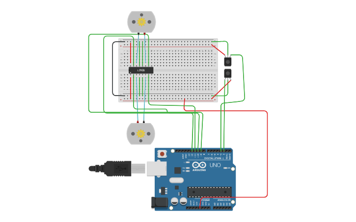 Circuit design PRACTICA 2 | Tinkercad