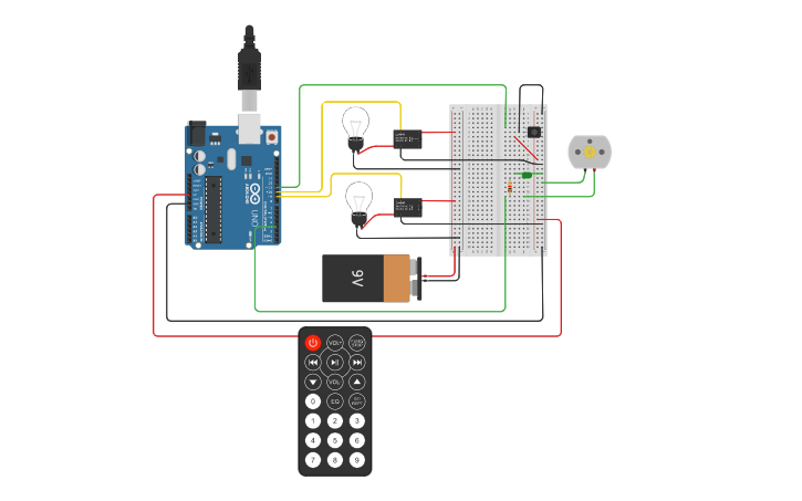 Circuit design CPS review (smart home) - Tinkercad