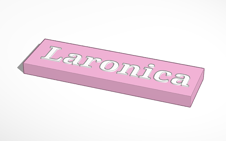 3D design My Name | Tinkercad