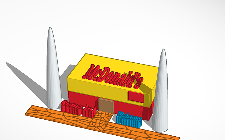 3D design McDonald's | Tinkercad