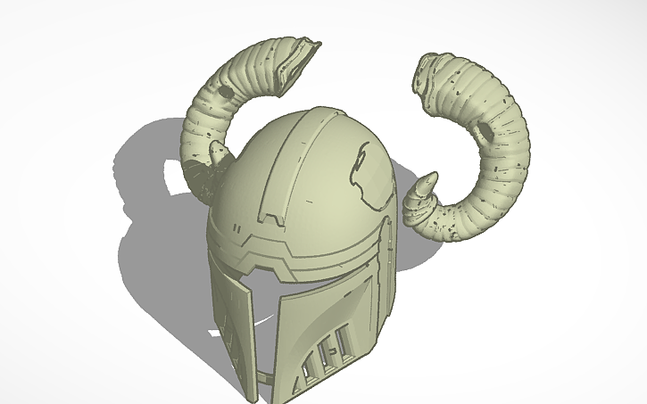 3D design Mando with Horns - Tinkercad