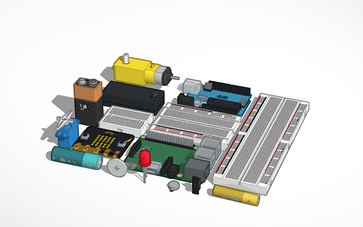 Tinkercad Components List 3D design circuits components - Tinkercad