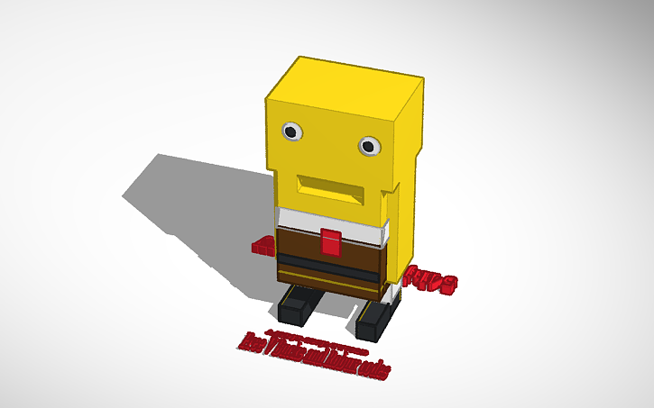3d Design Spongebob With Robux And Vbucks Not Real Its Just -