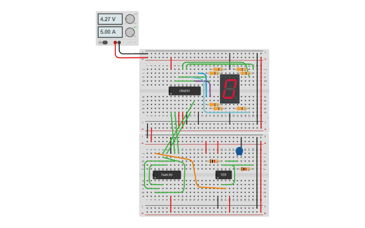 Circuit Design Contador Tinkercad