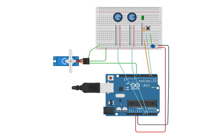 Circuit design MATLAB App Designer Arduino side | Tinkercad