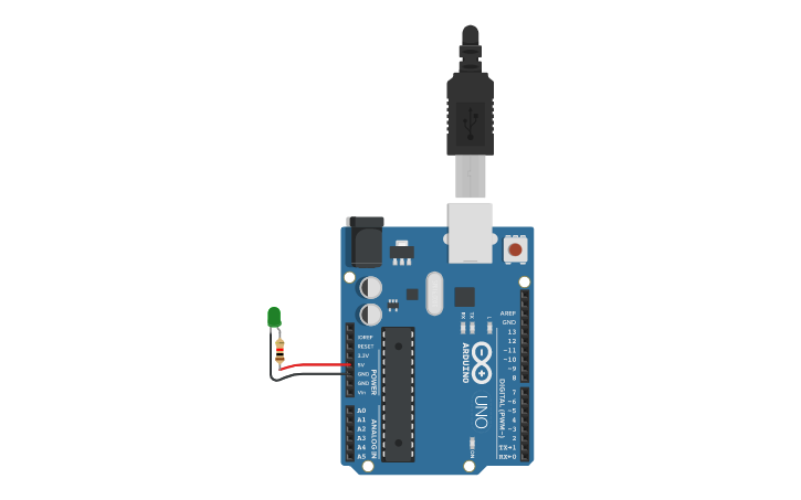 Circuit design Arduino LED Circuit | Tinkercad