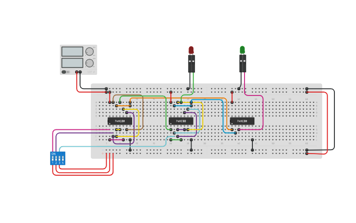 Circuit design full subtractor using universal gates | Tinkercad