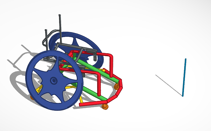 3D design Sport wheelchair - Tinkercad