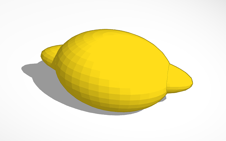 3D design Lemon - Tinkercad