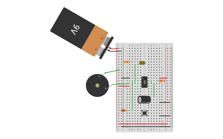 Circuit design Monostable Timer Rob | Tinkercad