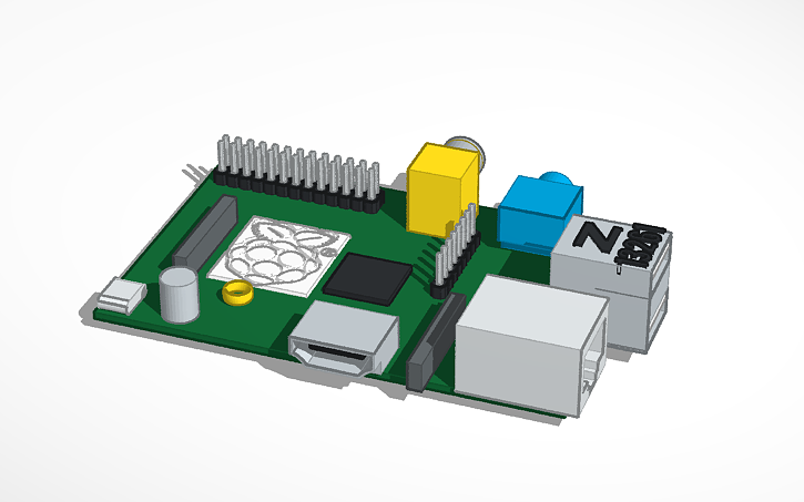 Raspberry Pi Cad/design 3D design Raspberry Pi - Tinkercad