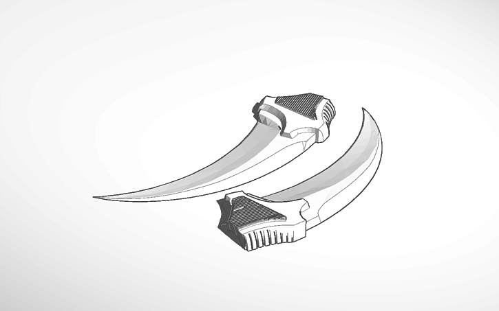 3D design Karambit Blade - Tinkercad