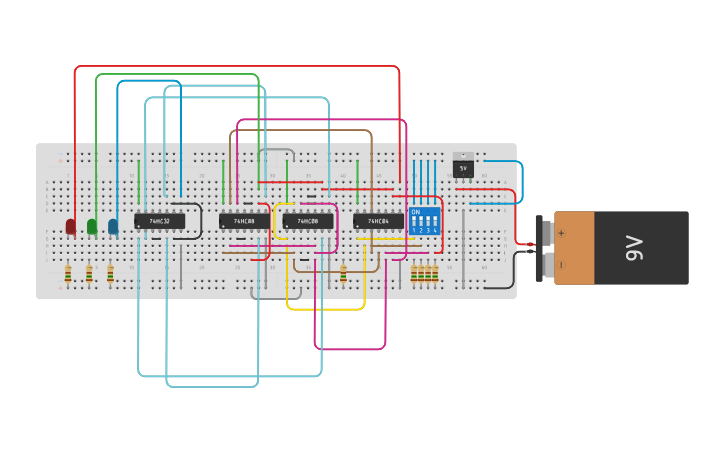 Circuit design Logic Project - Tinkercad