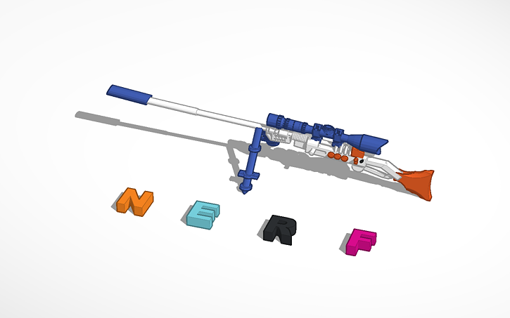 3D design Nerf Strike - Tinkercad