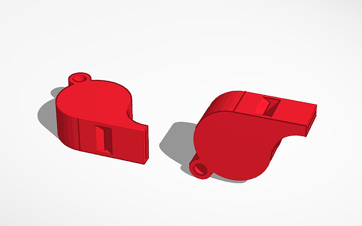 3D design whistle - Tinkercad