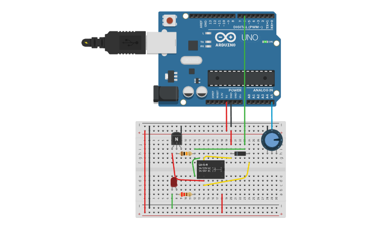 Circuit Design Bomba De Agua Arduino Tinkercad