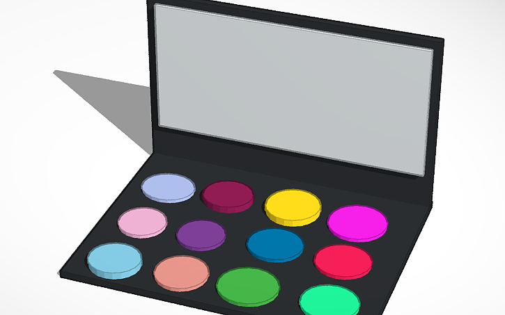 3d Design Makeup Palette Tinkercad