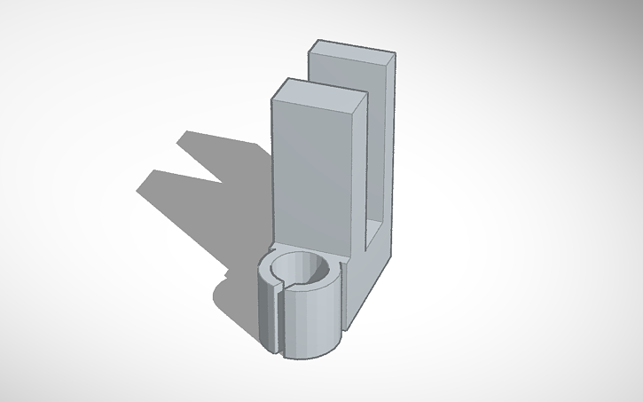 3D design Filament guide - Tinkercad
