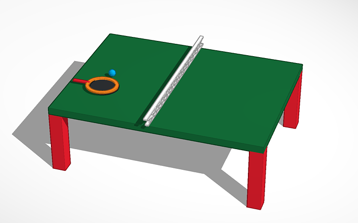 Masa Tenisi Masasi H Ibrahim Sipahi Tinkercad