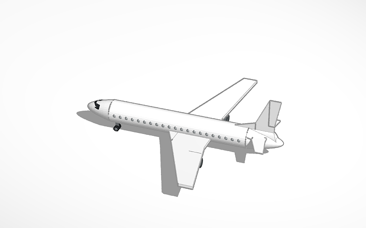 passenger plane template